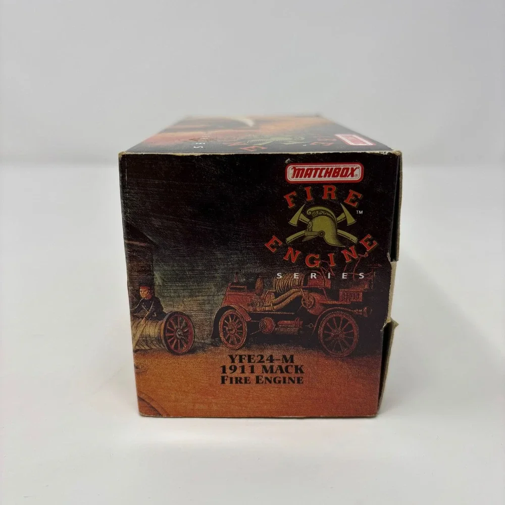 Matchbox Models of Yesteryear 1911 Mack Fire Pumper YFE24 Red Gold UFALM No COA